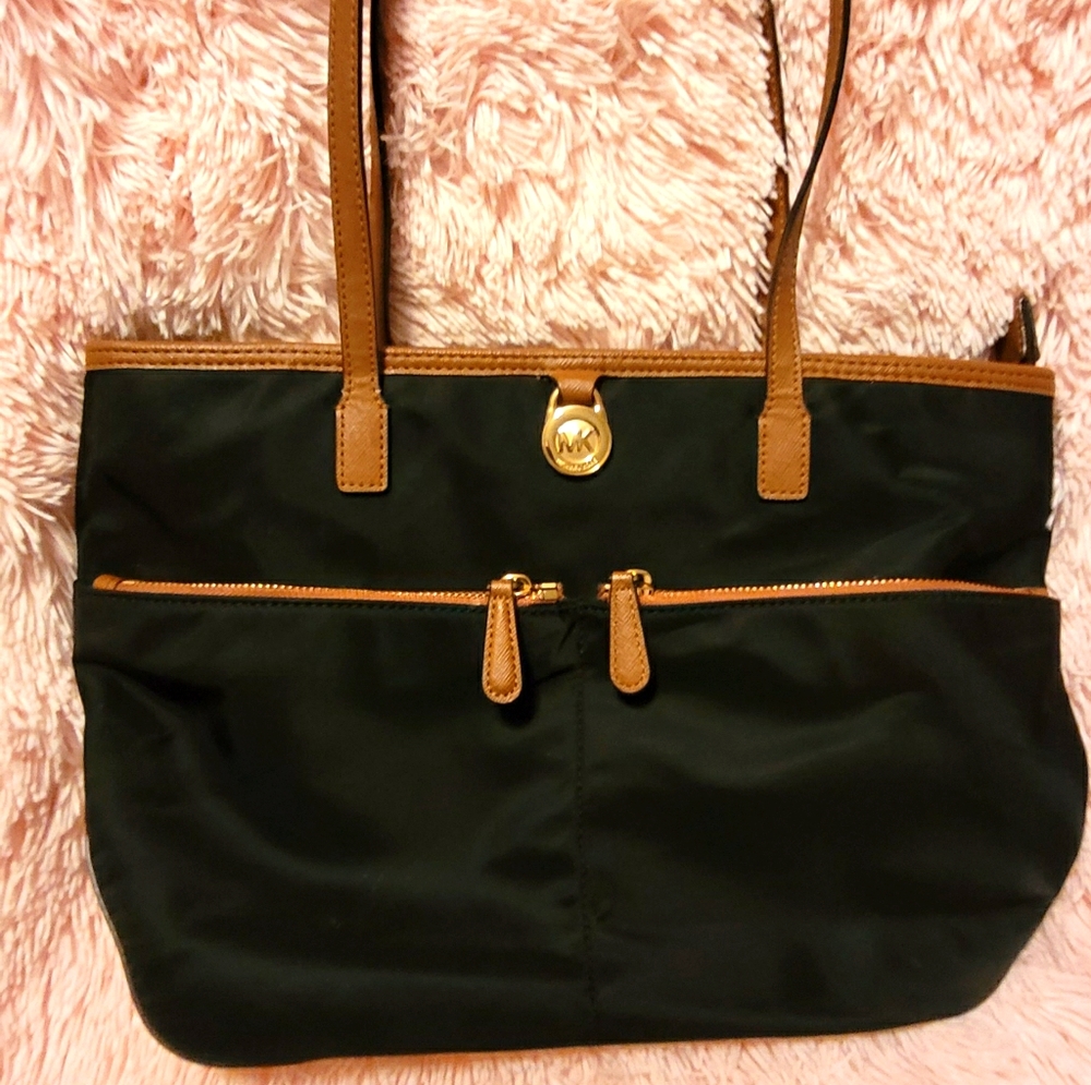 Michael Kors black and brown tote